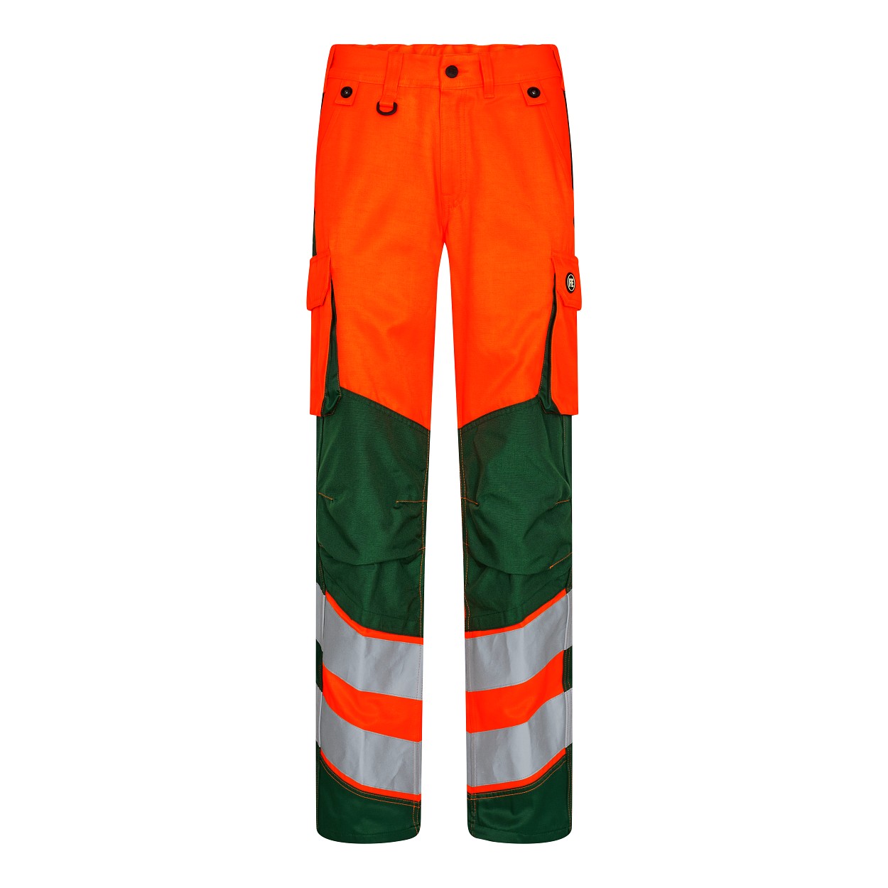 ENGEL Safety Light Damenhose in Orange/Grün, Größe 48