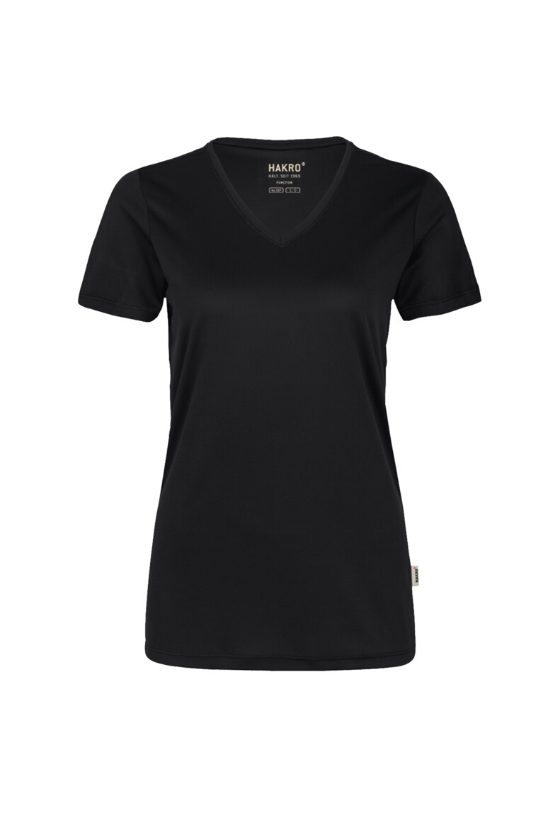 HAKRO 187 Damen V-Shirt COOLMAX® ECO