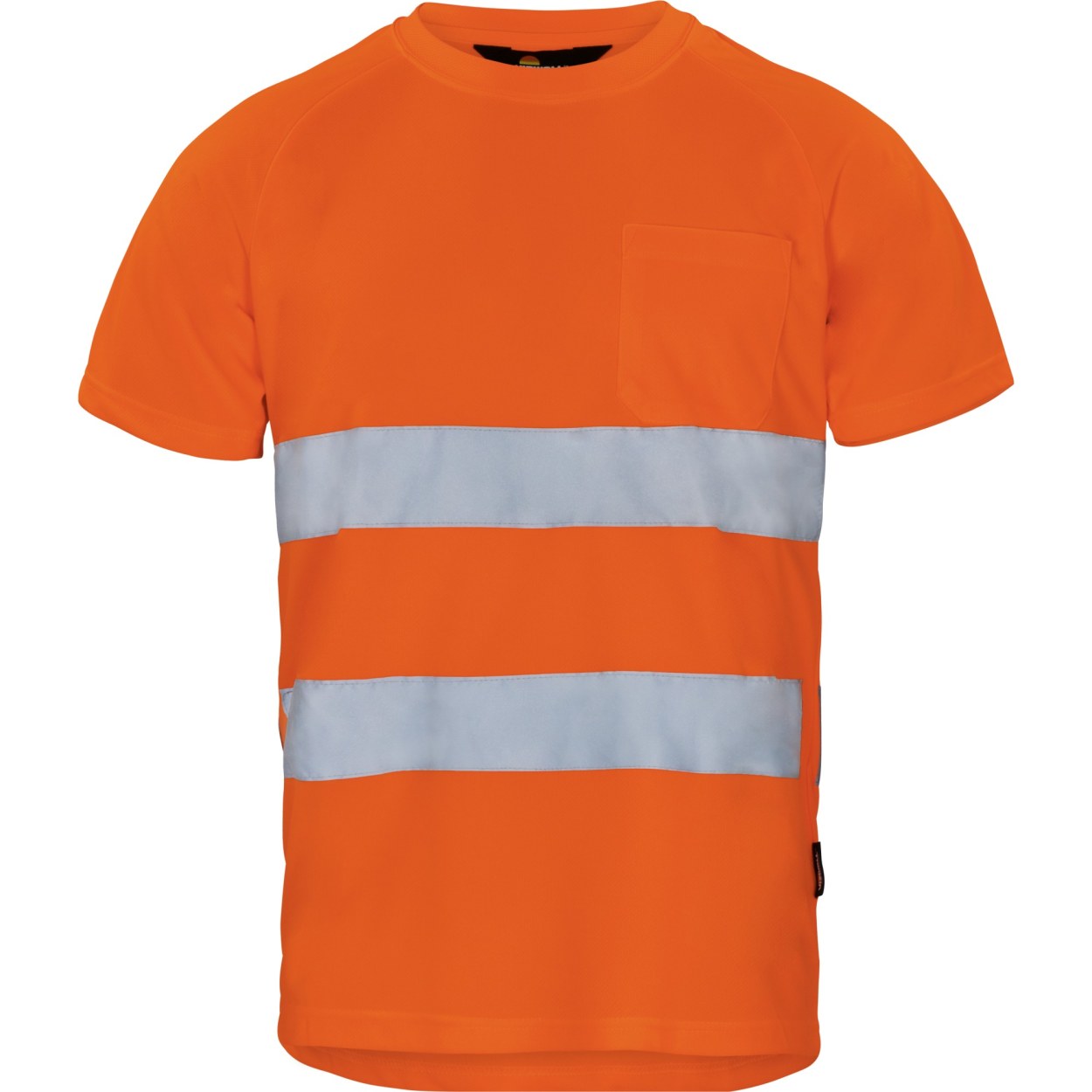 Vizwell Warnschutz-T-Shirt VWT1B in Leuchtorange – Vorderansicht
