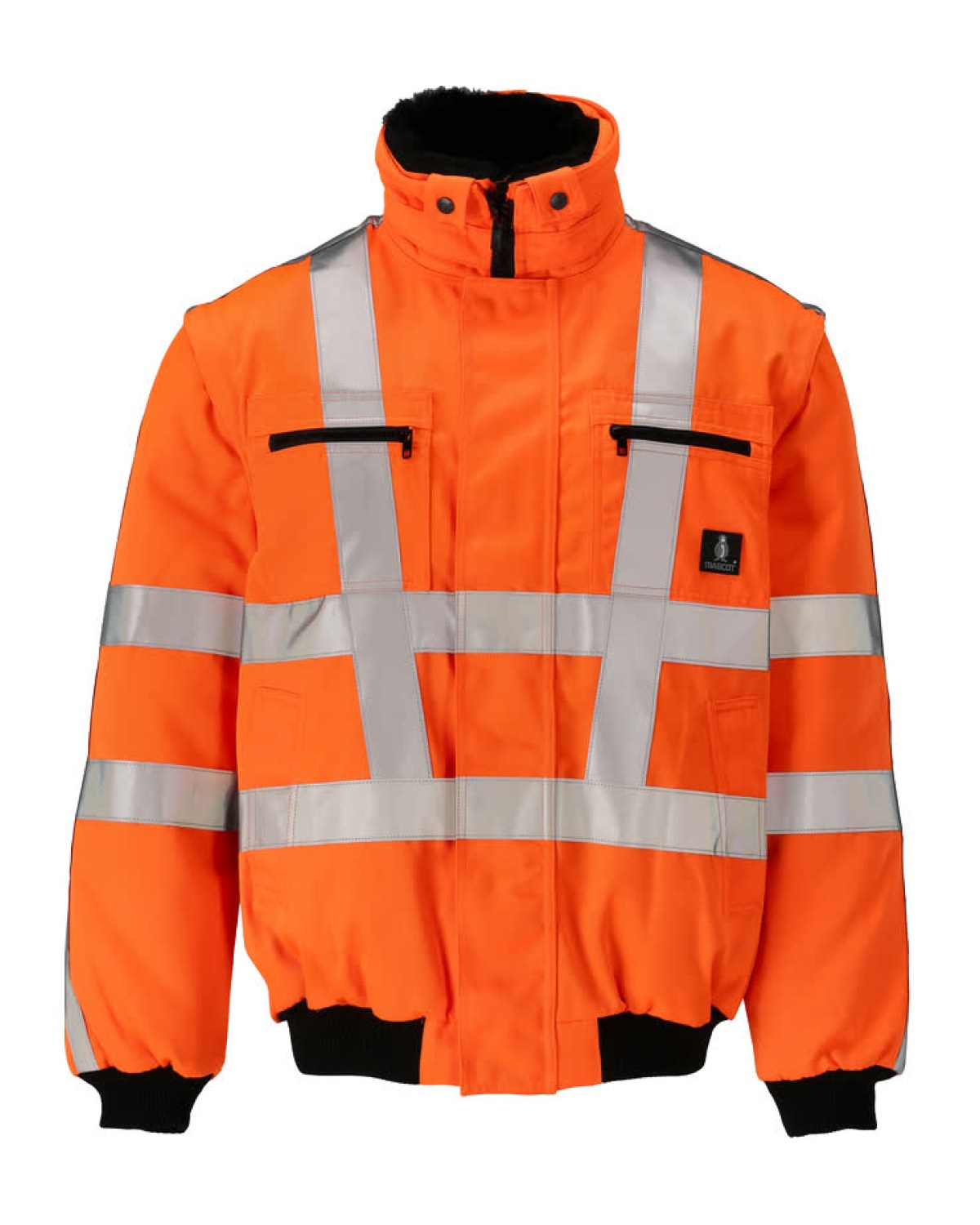 MASCOT Innsbruck Pilotjacke in Hi-Vis Orange – Vorderansicht