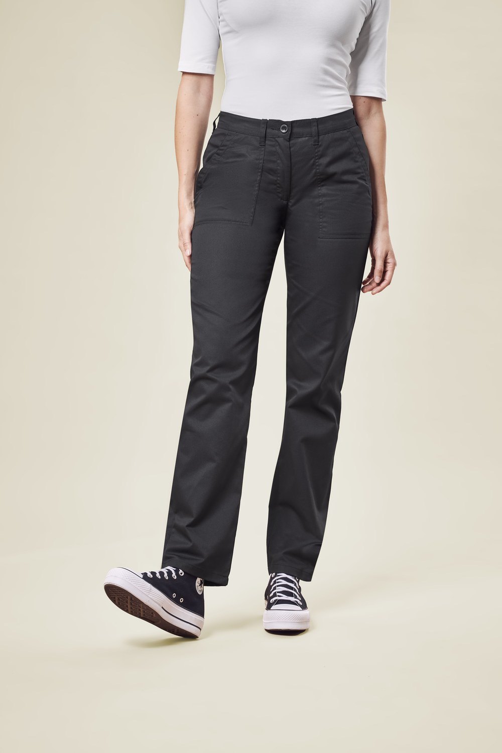 Greiff Damen-Hose RF Kitchen in Schwarz – Modellansicht