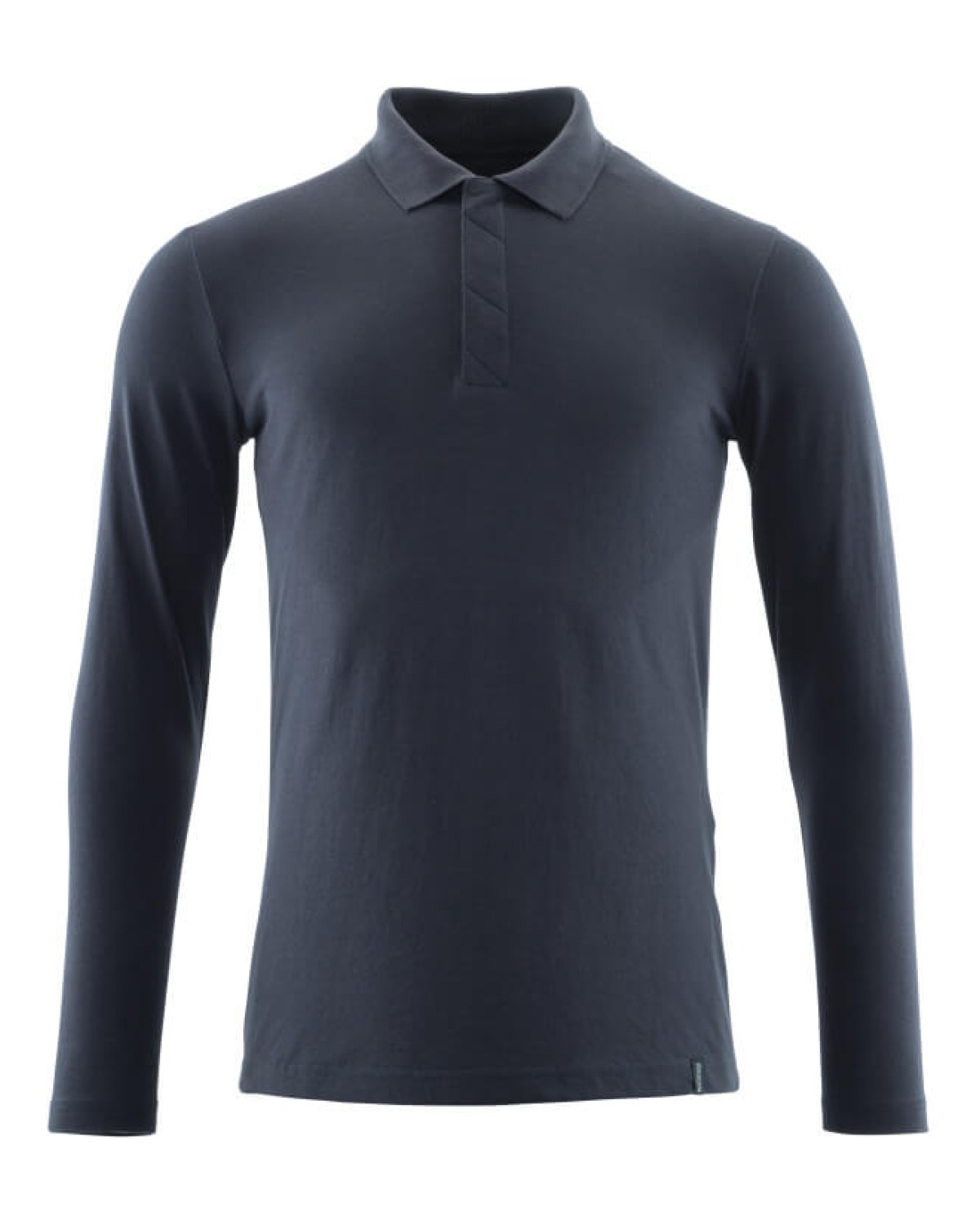 MASCOT Crossover Polo-Shirt, Langarm in Schwarzblau – Vorderansicht