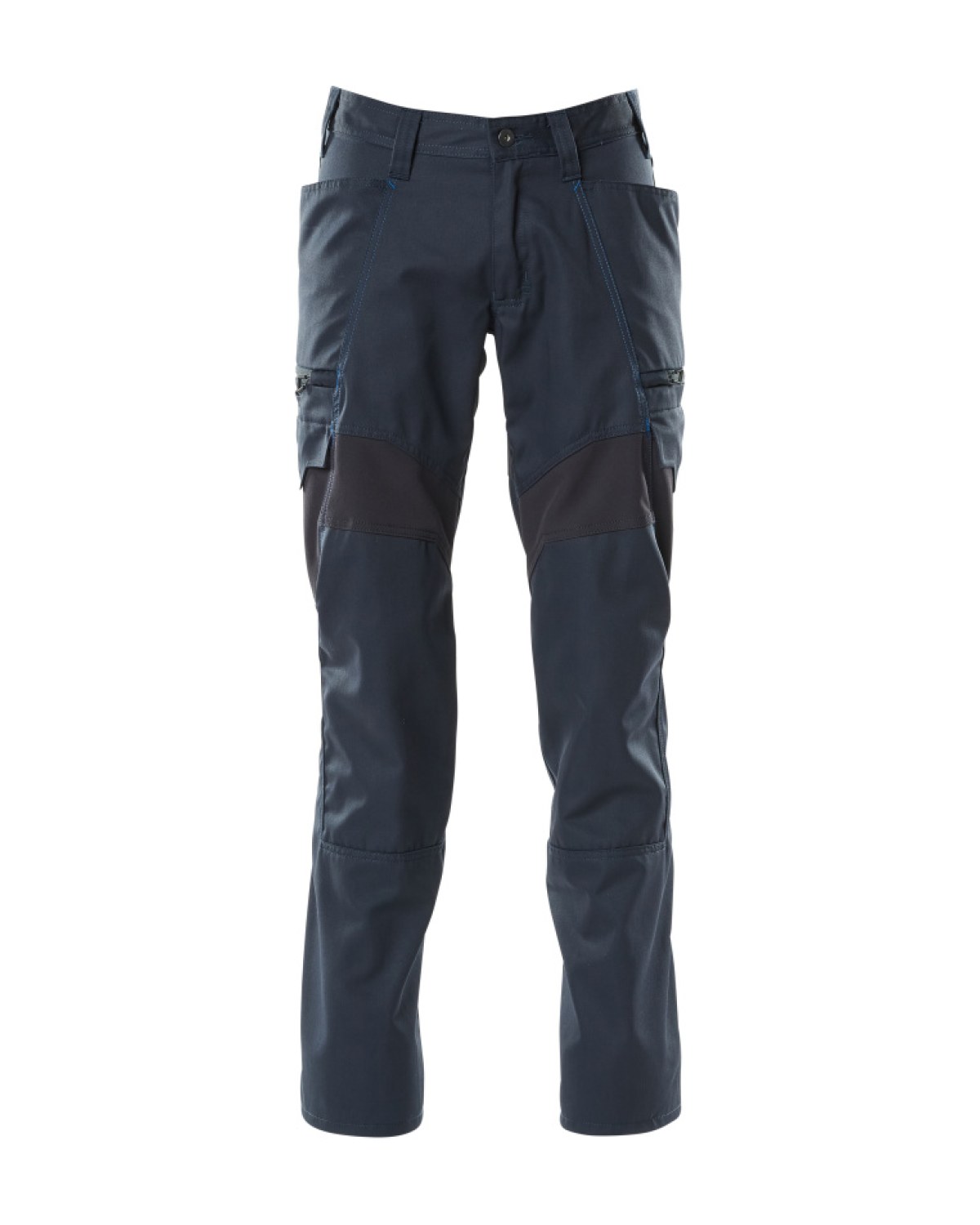 MASCOT Accelerate Hose mit Schenkeltaschen in Schwarzblau – Vorderansicht