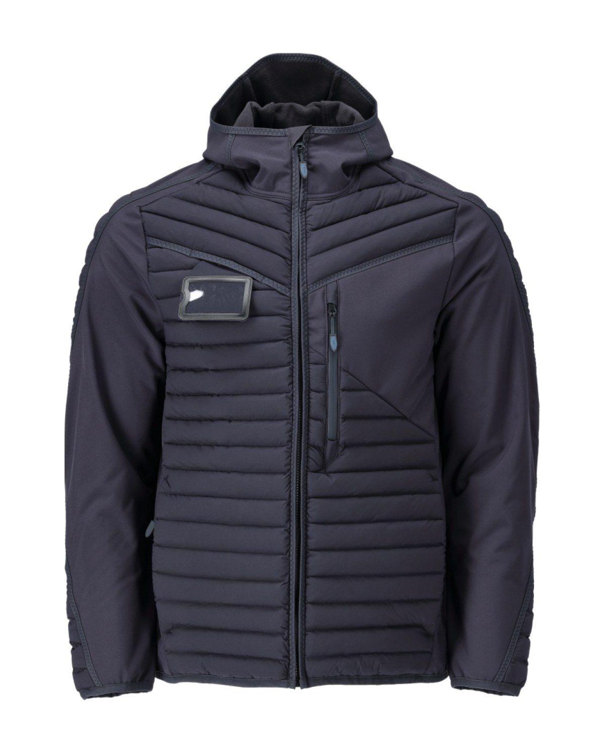 MASCOT Customized Jacke mit Kapuze in Schwarzblau – Vorderansicht