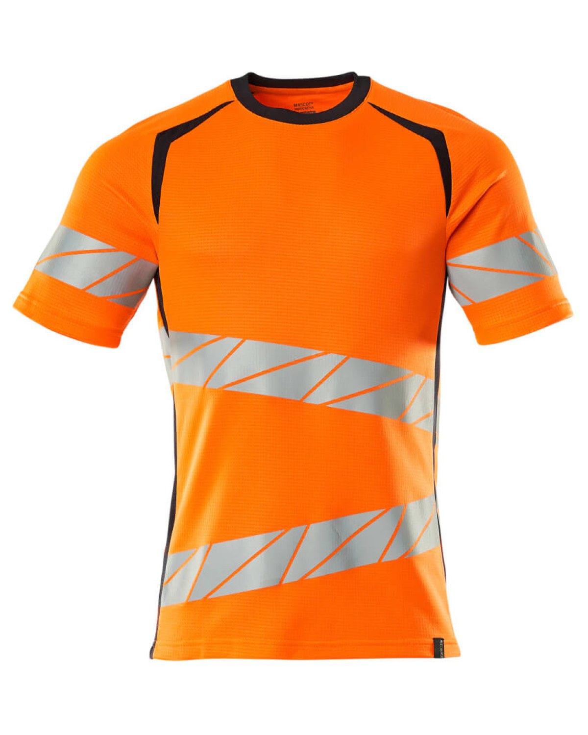 MASCOT Accelerate Safe T-Shirt in Hi-Vis Orange/Schwarzblau – Vorderansicht