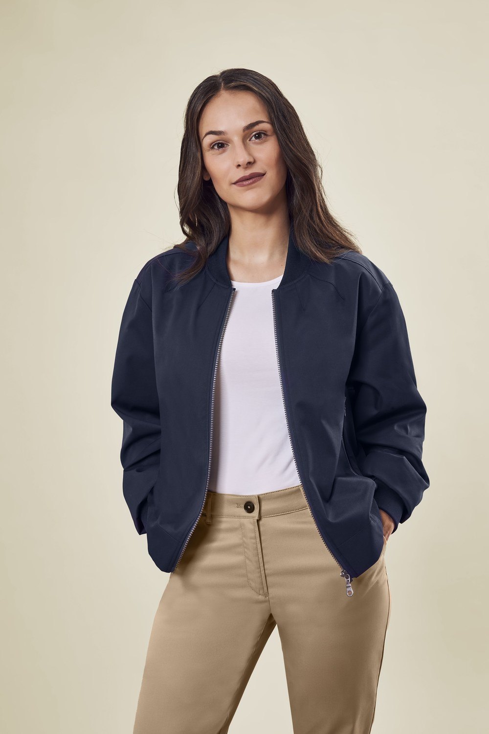 Greiff Damen Blouson RF Casual in Marine – Modellansicht