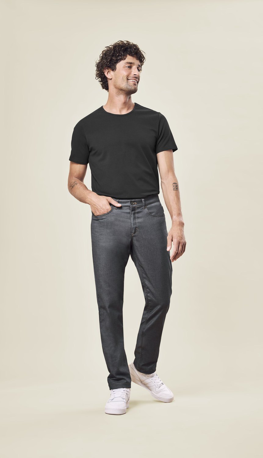 Greiff Herren-Jeans denimoptik RF Kitchen in Denimoptik Anthrazit – Modellansicht