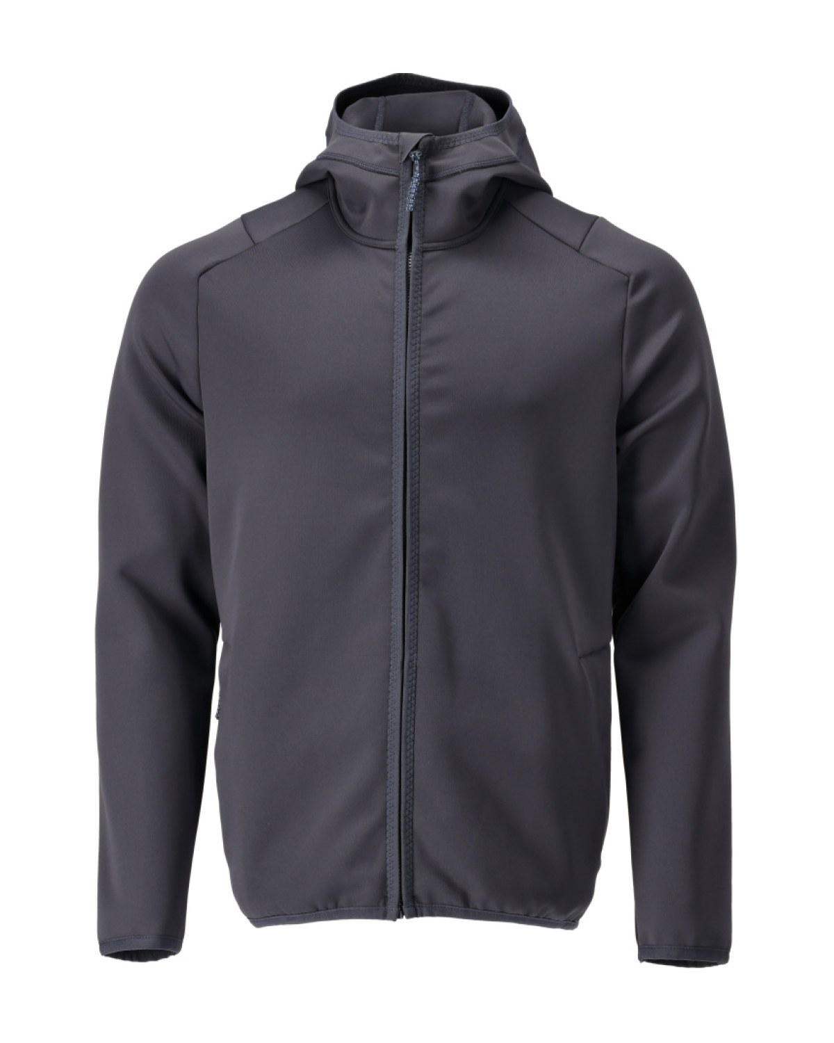 MASCOT Customized Fleecejacke mit Kapuze in Schwarzblau – Vorderansicht