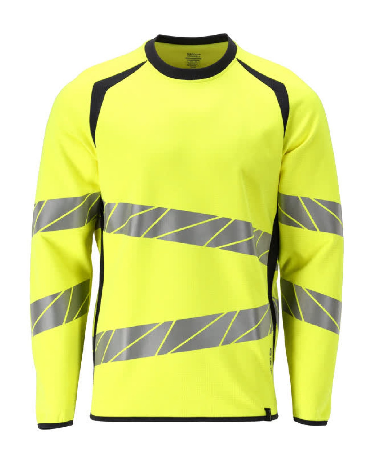 MASCOT Accelerate Multisafe Sweatshirt in Hi-Vis Gelb/Schwarzblau – Vorderansicht