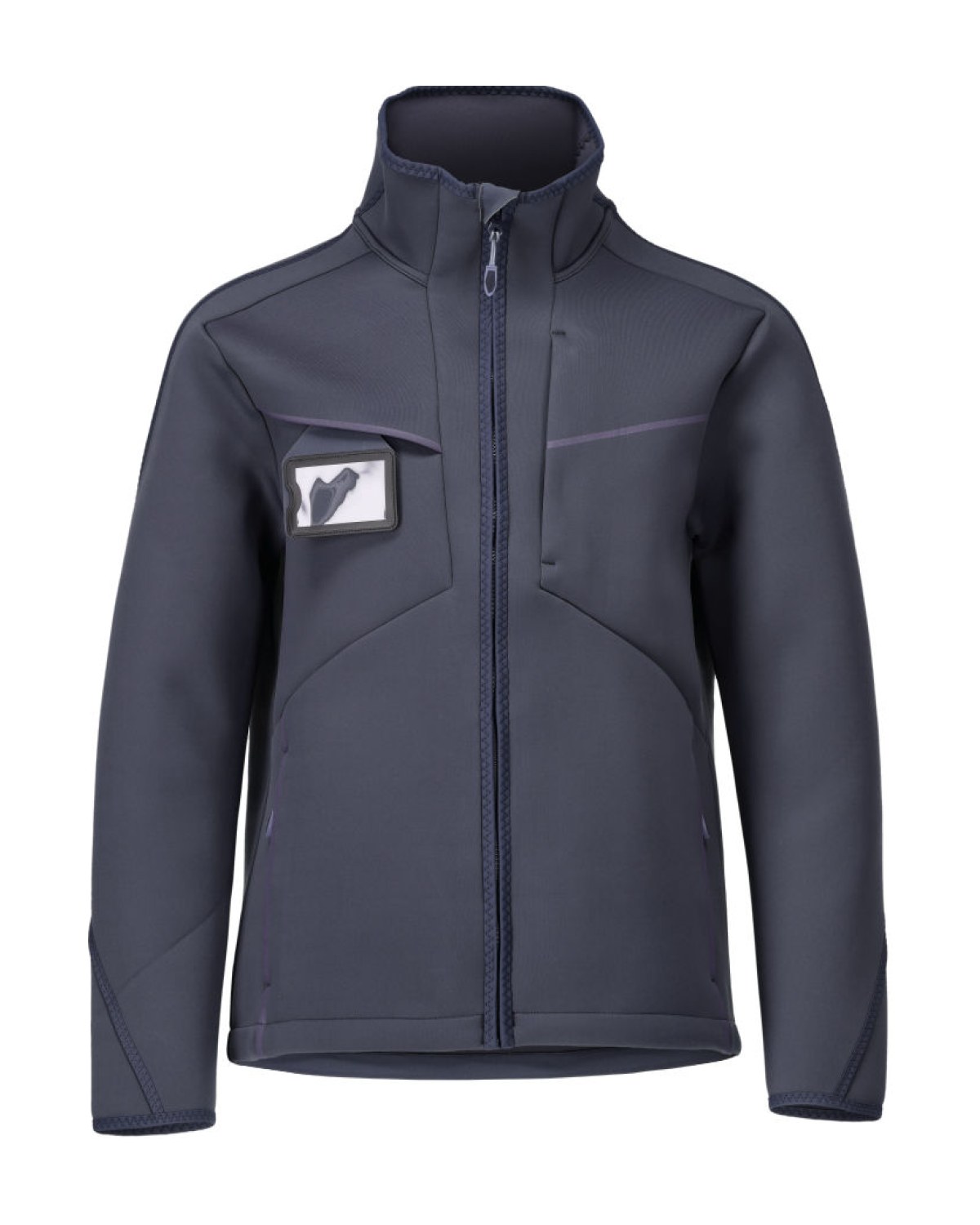 MASCOT Customized Softshelljacke in Schwarzblau – Vorderansicht