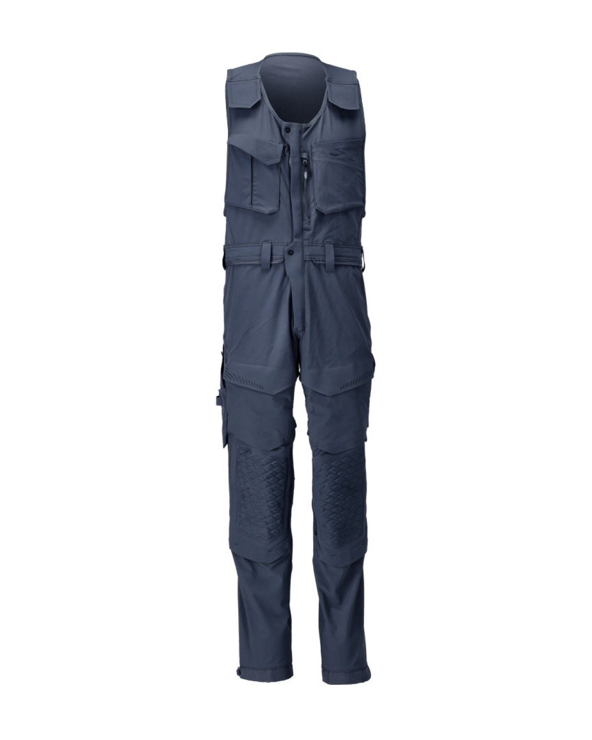 MASCOT Customized Kombihose mit Knietaschen in Schwarzblau – Vorderansicht
