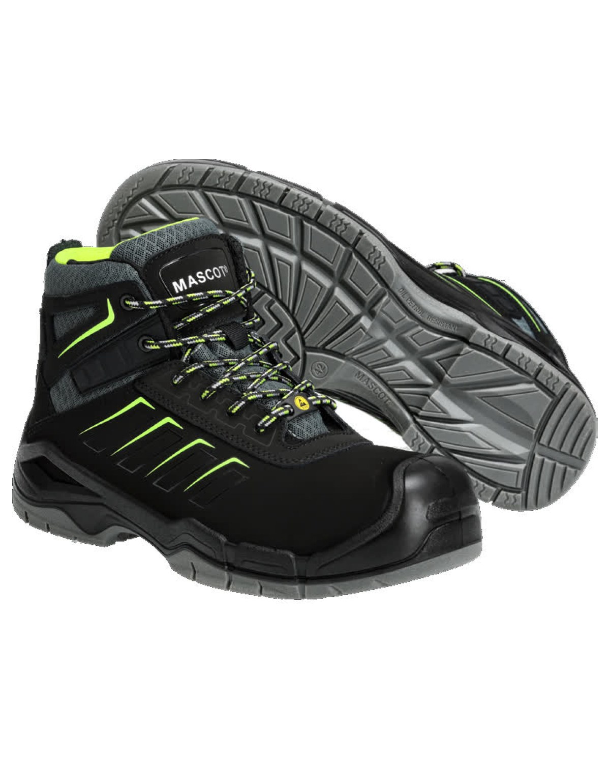 MASCOT Bimberi Peak Sicherheitsstiefel in Schwarz – Vorderansicht