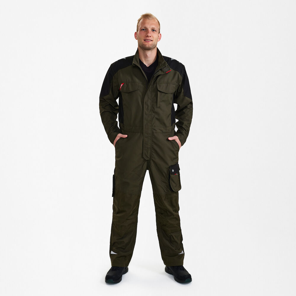 ENGEL Galaxy 4810-254 Overall in Forest Green/Schwarz – Modellansicht