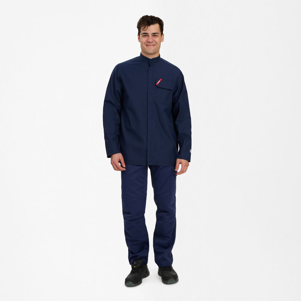 ENGEL Safety+ 7005-150 Multinorm Hemd in Marine – Modellansicht