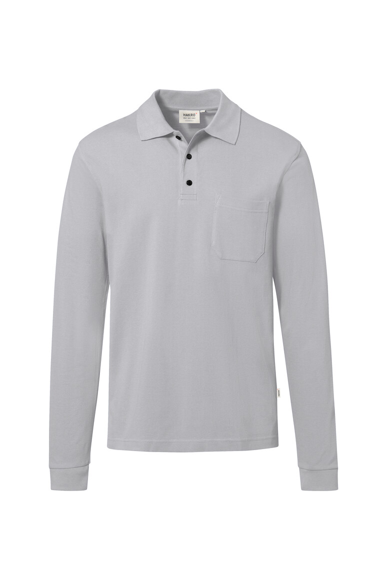 HAKRO 817 Pocket-Longsleeve-Polo MIKRALINAR® ECO