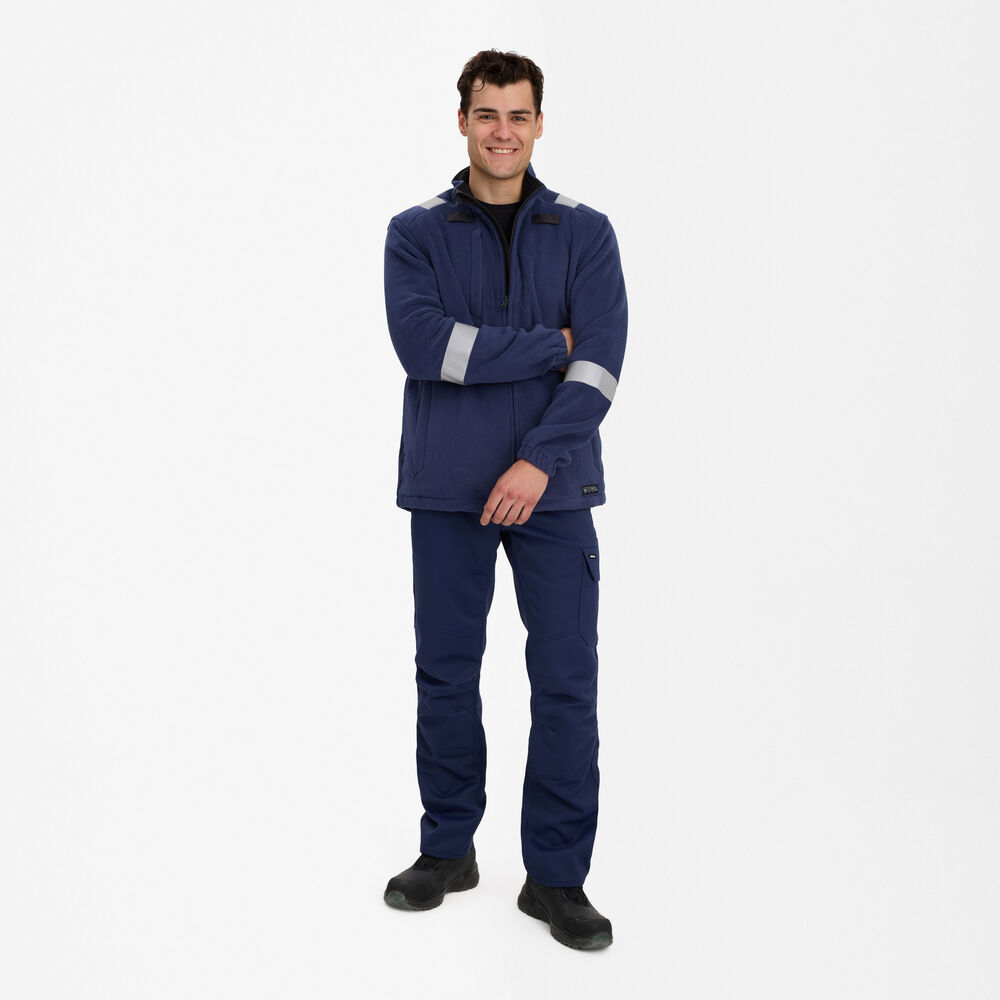 ENGEL Safety+ 1325-179 Fleecejacke in Blue Ink – Modellansicht