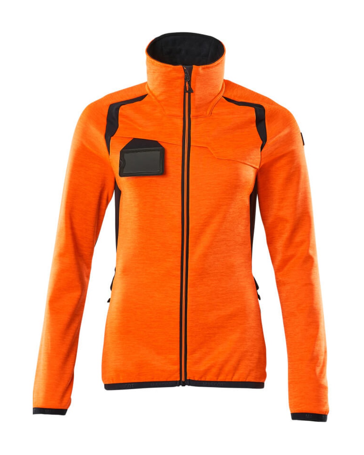 MASCOT Accelerate Safe Fleecejacke (Damen) in Hi-Vis Orange/Schwarzblau – Vorderansicht