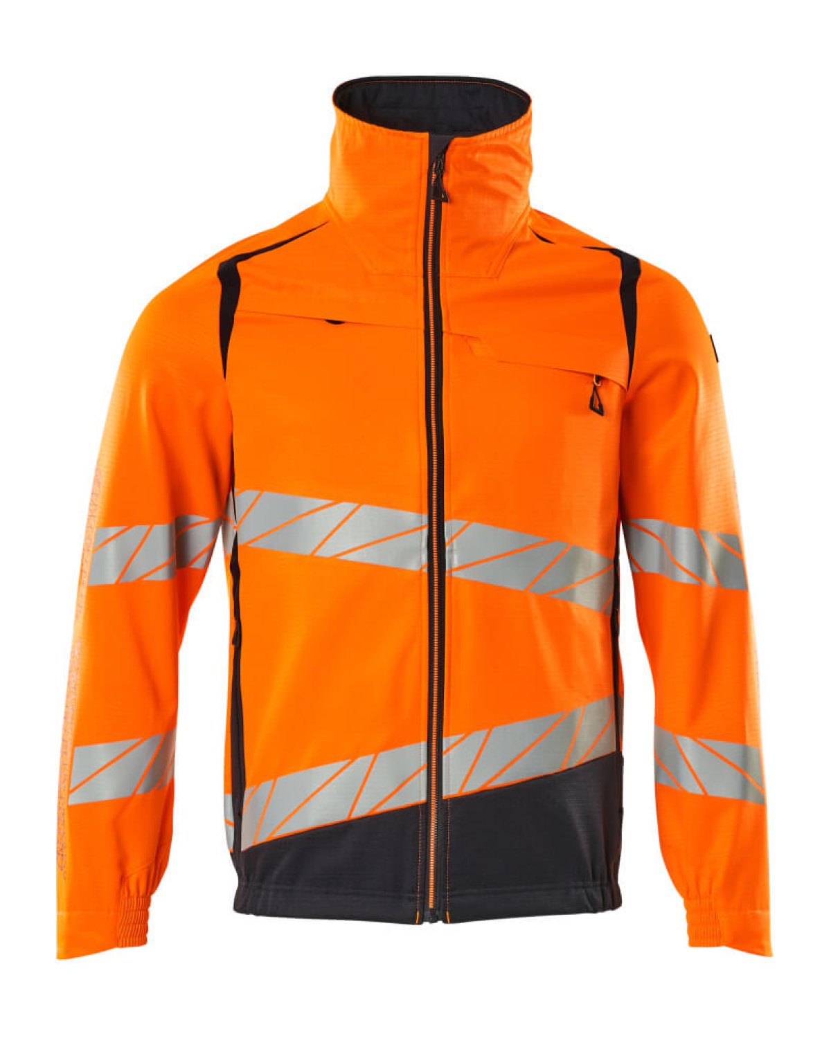 MASCOT Accelerate Safe Jacke in Hi-Vis Orange/Schwarzblau – Vorderansicht