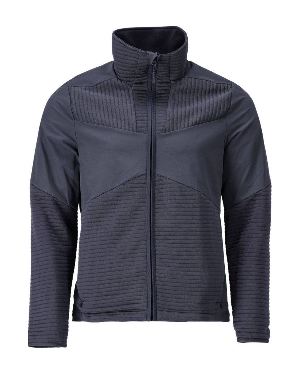 MASCOT Customized Fleecepullover mit Reißverschluss und Futter in Schwarzblau – Vorderansicht
