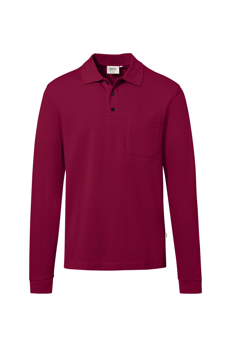 HAKRO 817 Pocket-Longsleeve-Polo MIKRALINAR® ECO