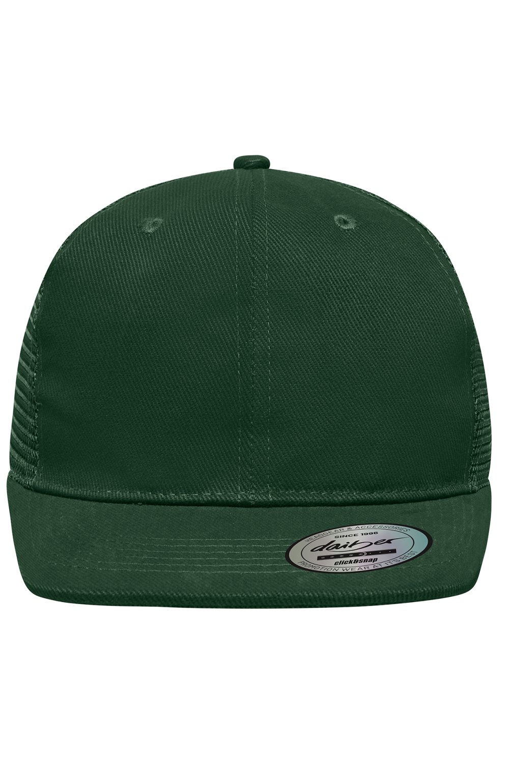 Daiber 6 Panel Baumwoll Mesh Cap in Dark-Green – Vorderansicht