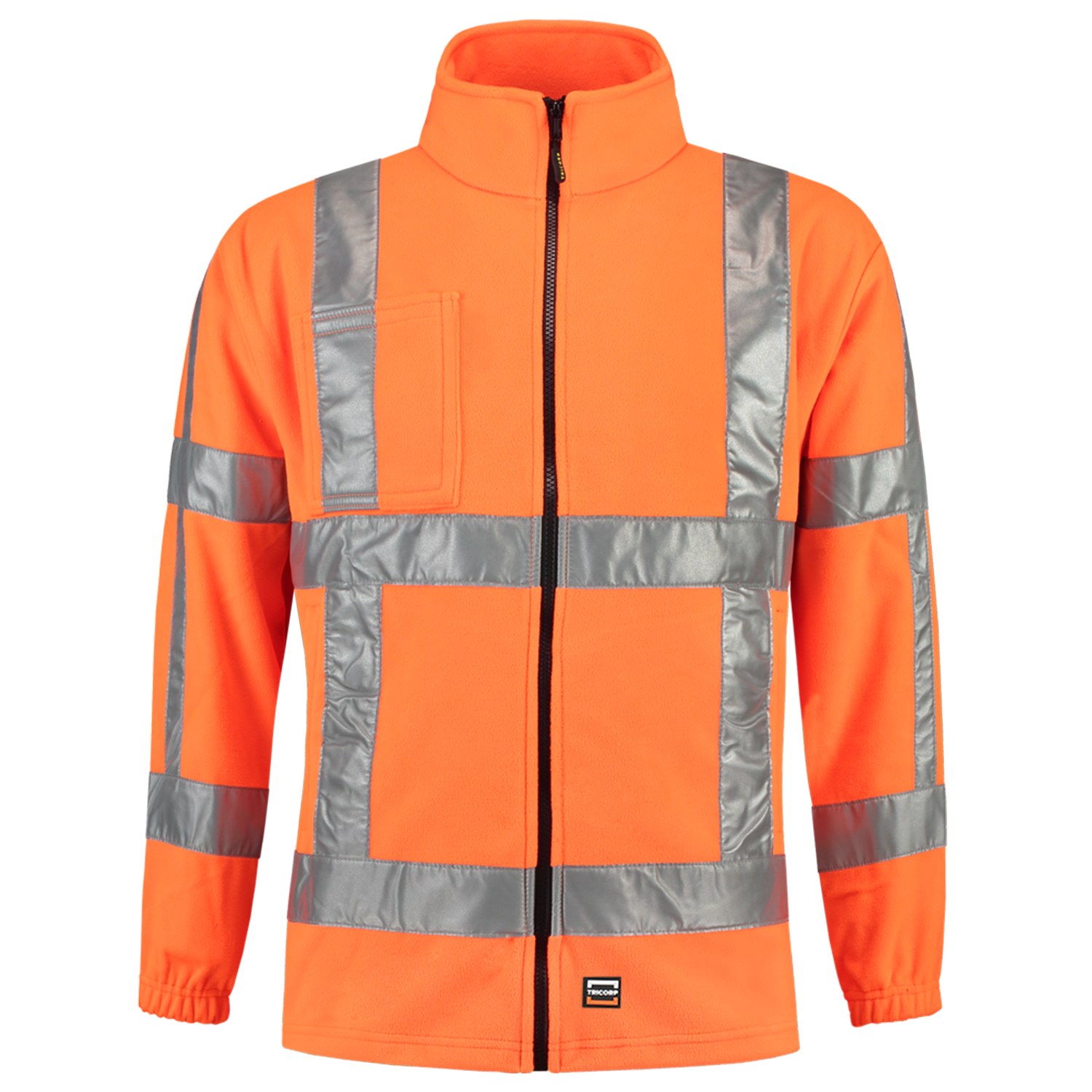 TRICORP Fleece-Jacke RWS EN ISO 20471 in Fluororange – Vorderansicht