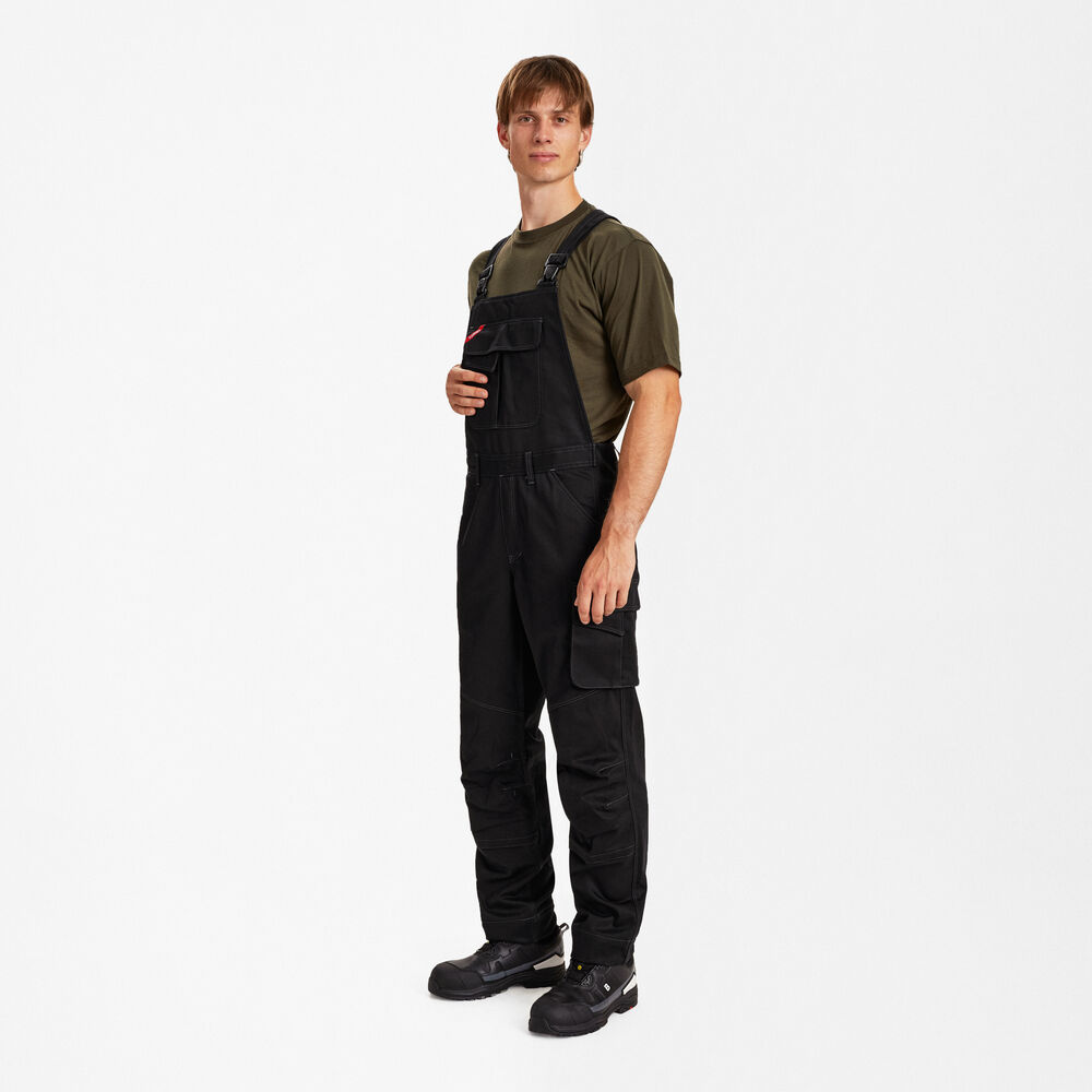 ENGEL WelCot 3130-570 Latzhose in Schwarz – Modellansicht
