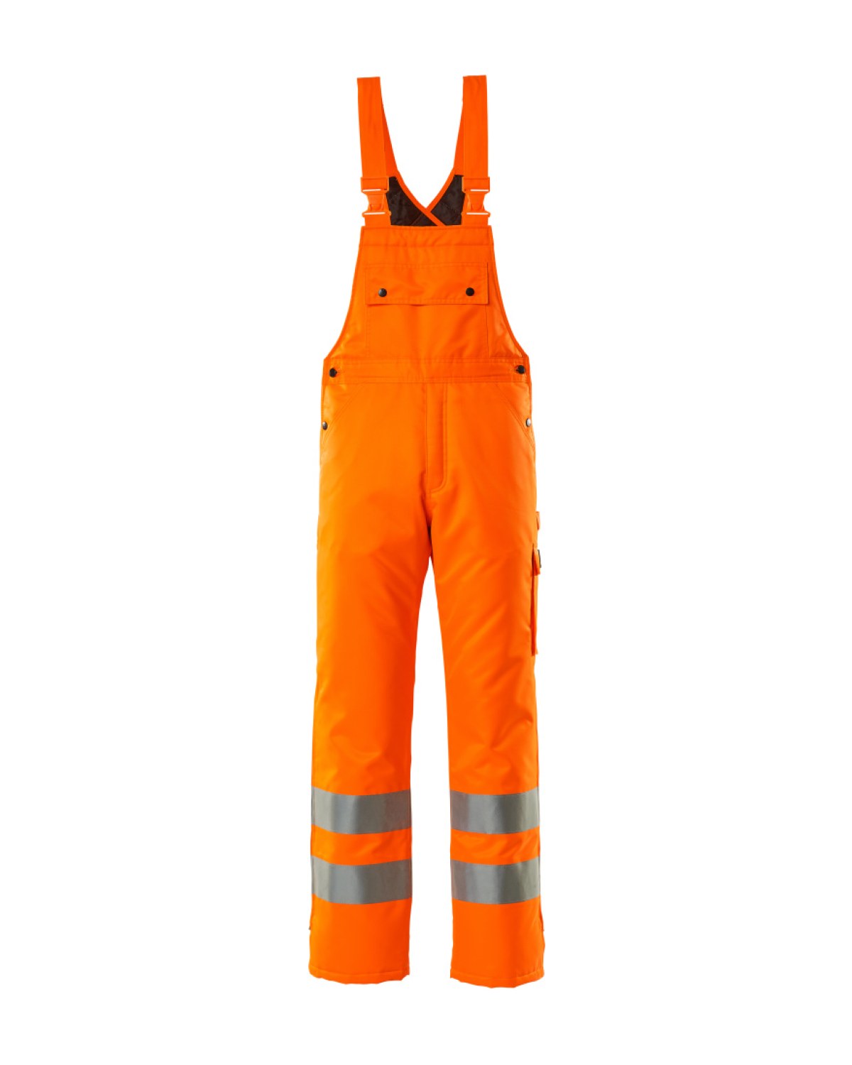 MASCOT Lech Winterlatzhose in Hi-Vis Orange – Vorderansicht