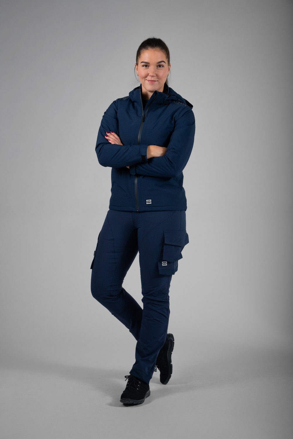 TRICORP Winter Techshell Redefined Damen in Ink – Modellansicht