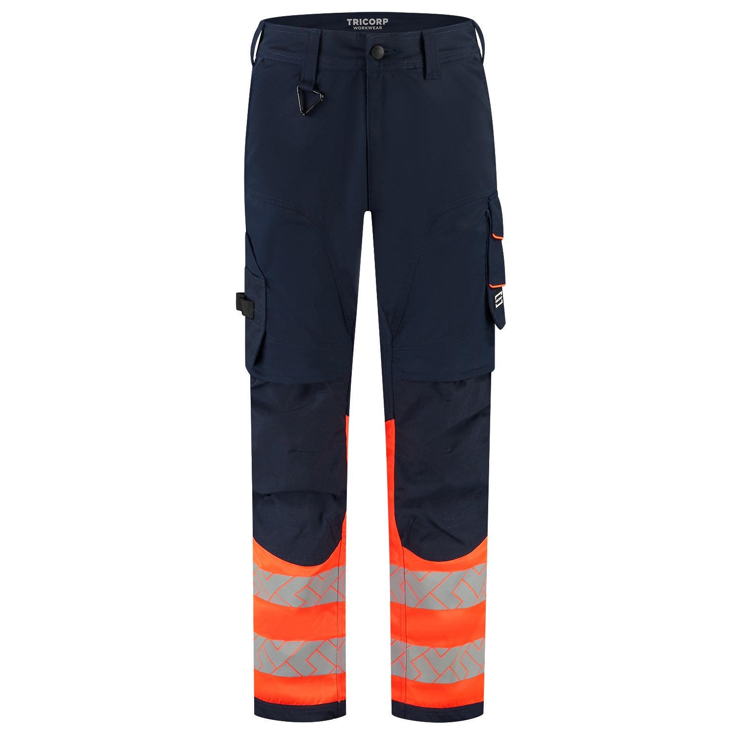 TRICORP Arbeitshose Funktionelle Stretch High Vis Redefined in Ink-Fluororange – Vorderansicht
