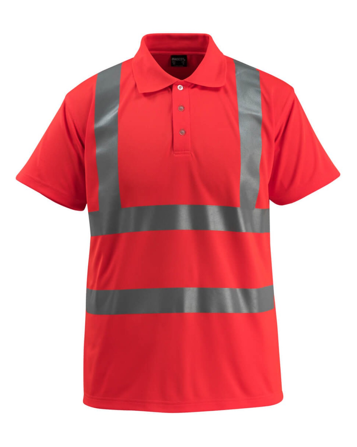 MASCOT Bowen Polo-Shirt in Hi-Vis Rot – Vorderansicht