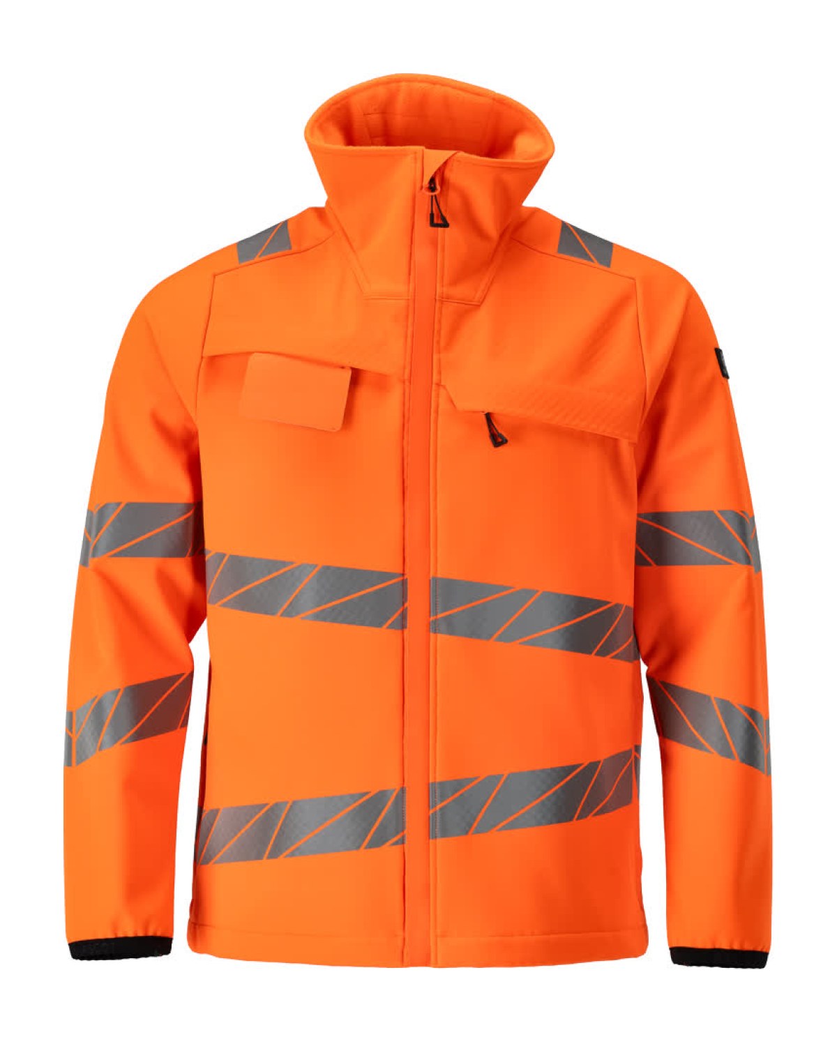 MASCOT Accelerate Safe Softshelljacke in Hi-Vis Orange – Vorderansicht