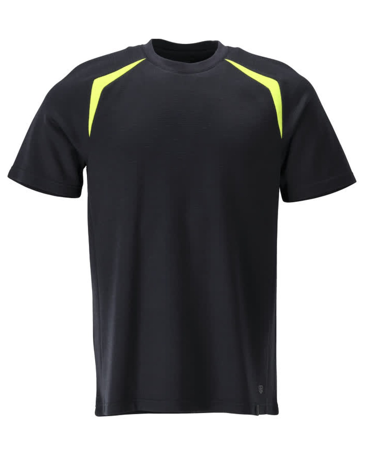MASCOT Accelerate Multisafe T-Shirt in Schwarzblau/Hi-Vis Gelb – Vorderansicht