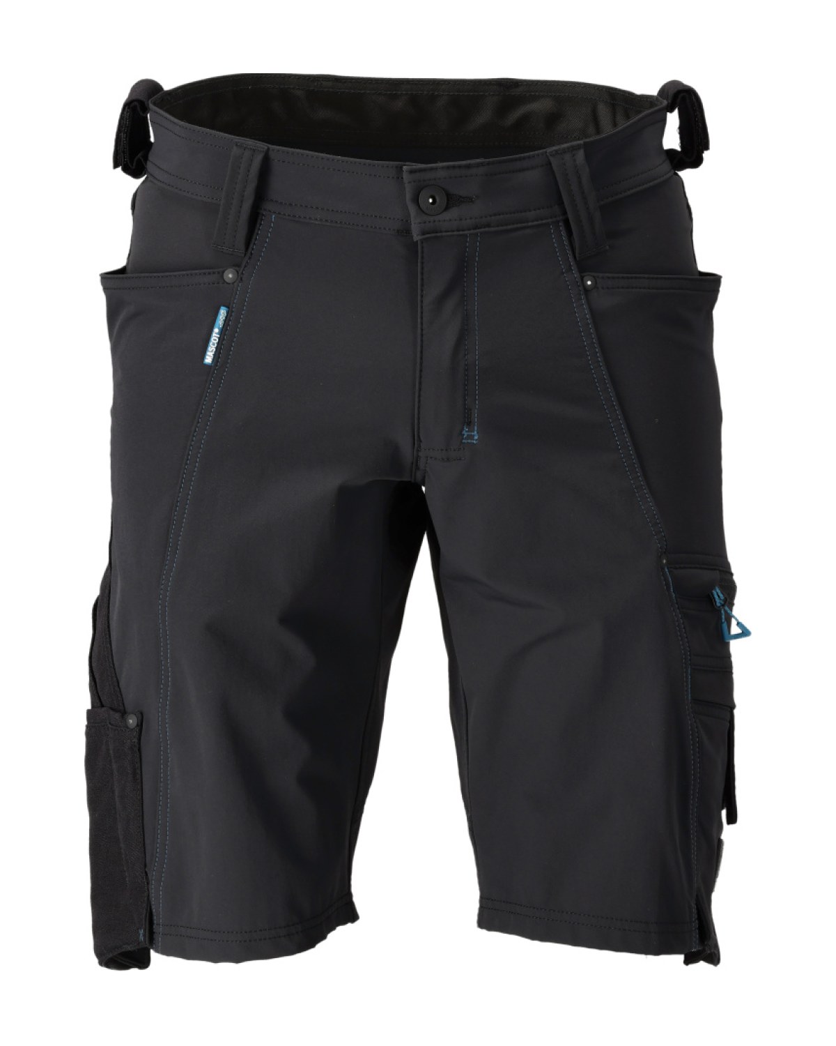 MASCOT Advanced Shorts in Schwarz – Vorderansicht