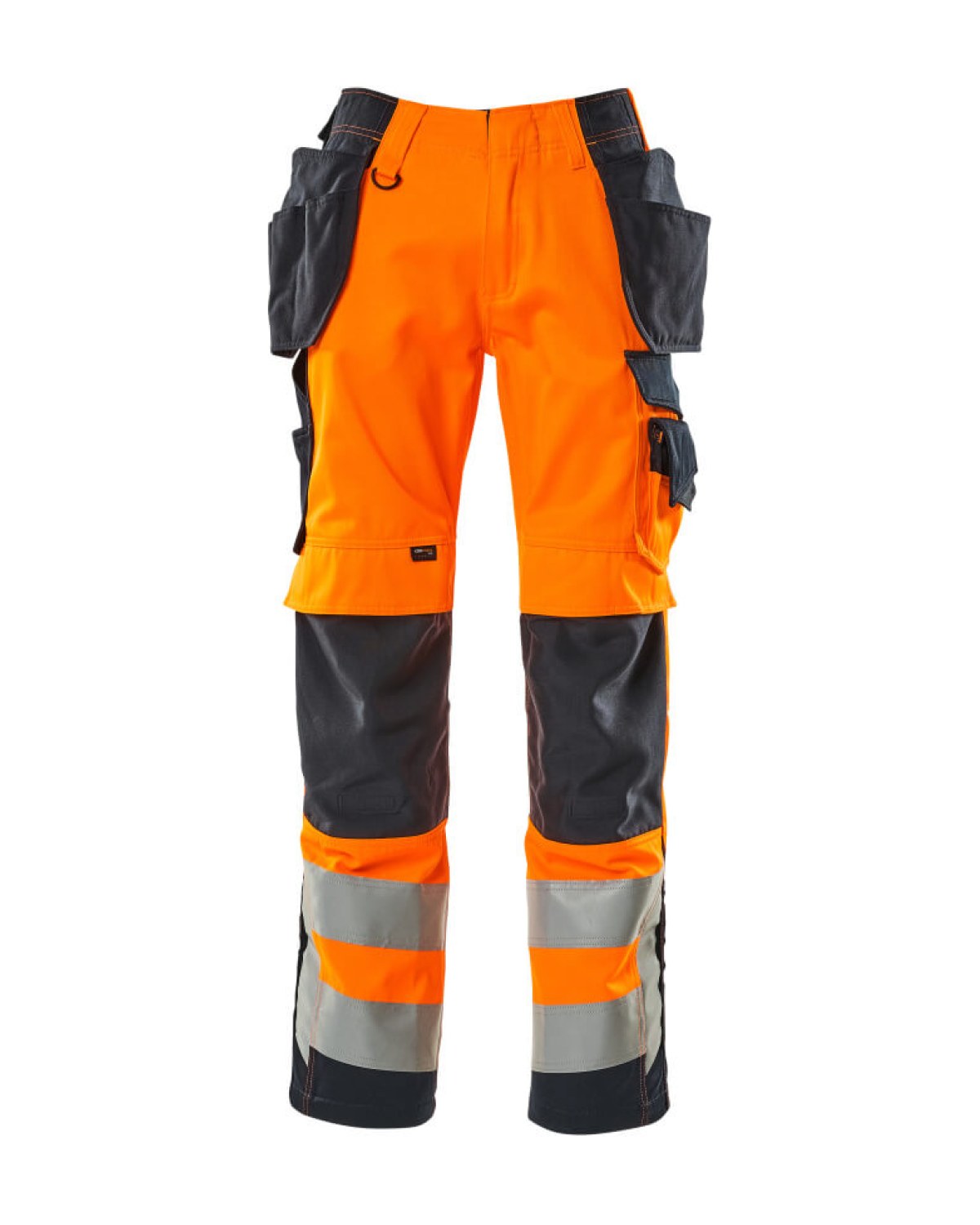 MASCOT Wigan Hose mit Hängetaschen in Hi-Vis Orange/Schwarzblau – Vorderansicht