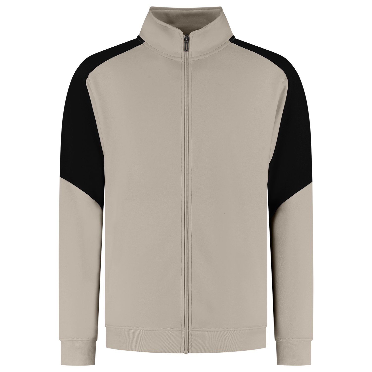 TRICORP Sweatjacke Bicolor Redefined in Sand-Black – Vorderansicht