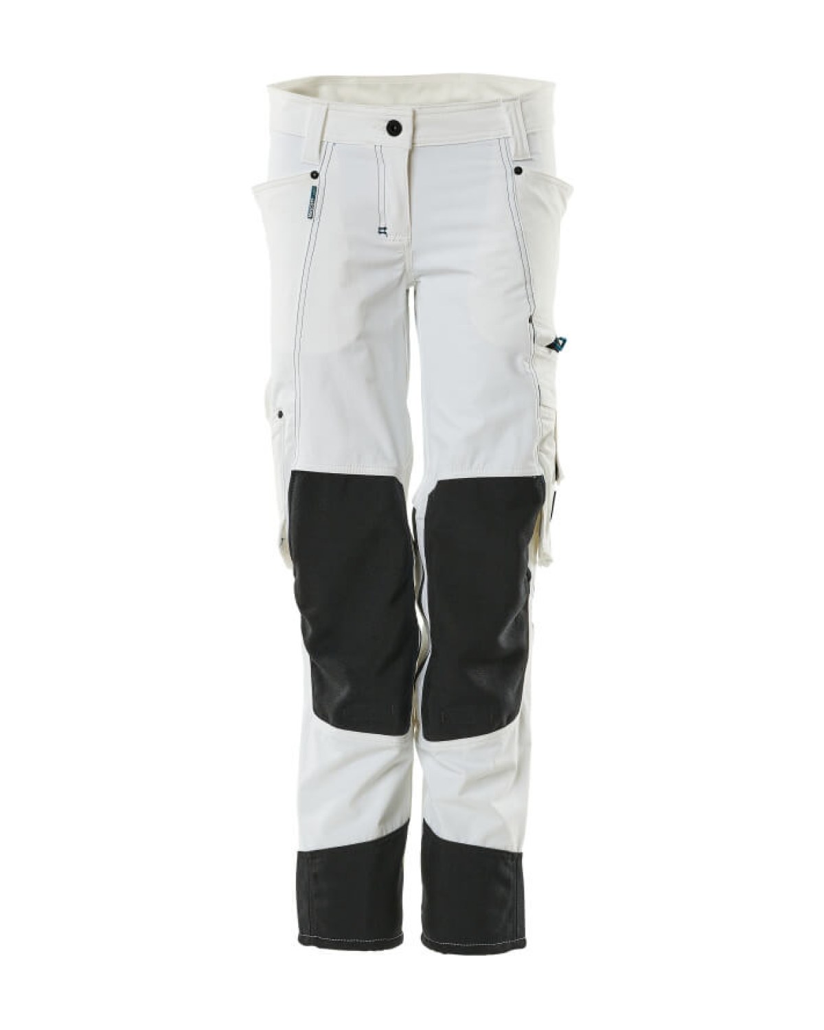 MASCOT Advanced Hose mit Knietaschen (Damen) in Weiß – Vorderansicht