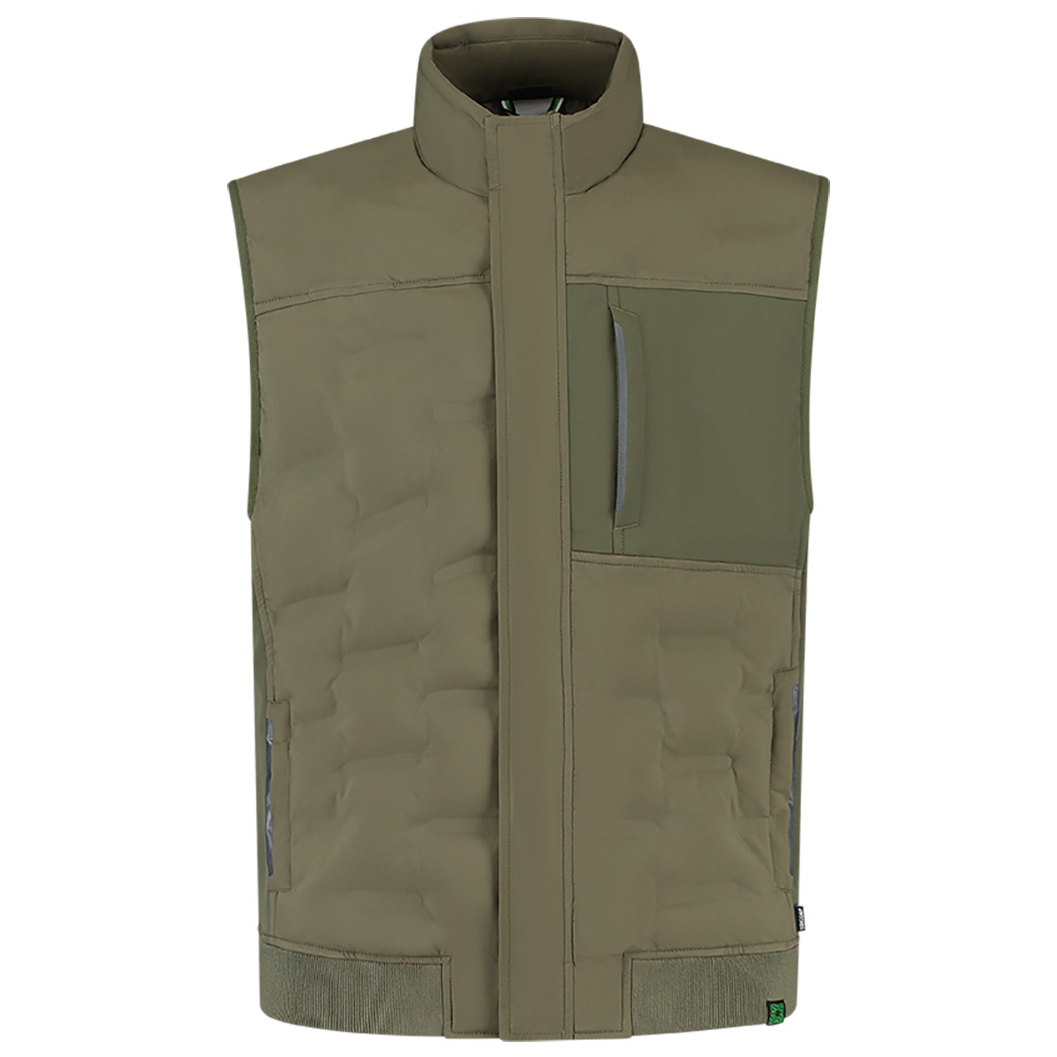TRICORP Puffer Bodywarmer Rewear in Army – Vorderansicht