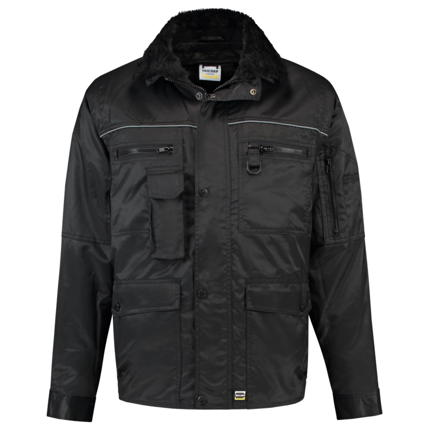 TRICORP Pilotenjacke Industrie in Black – Vorderansicht