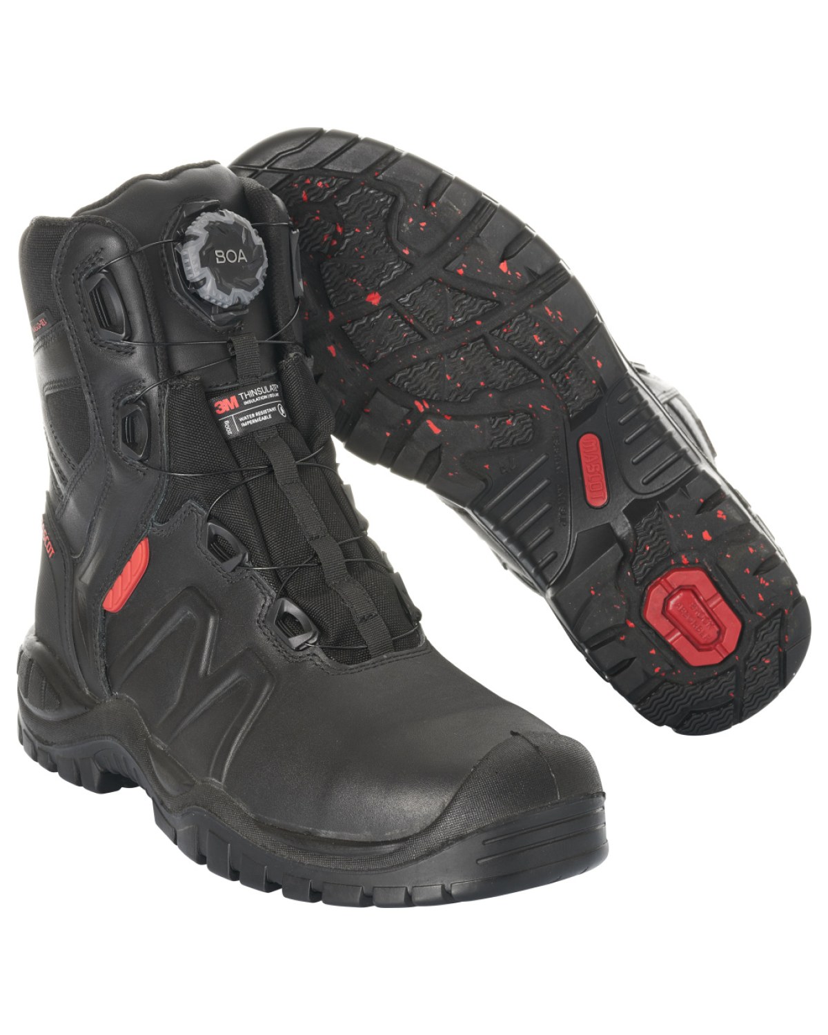 MASCOT Industry Sicherheitsstiefel in Schwarz – Vorderansicht