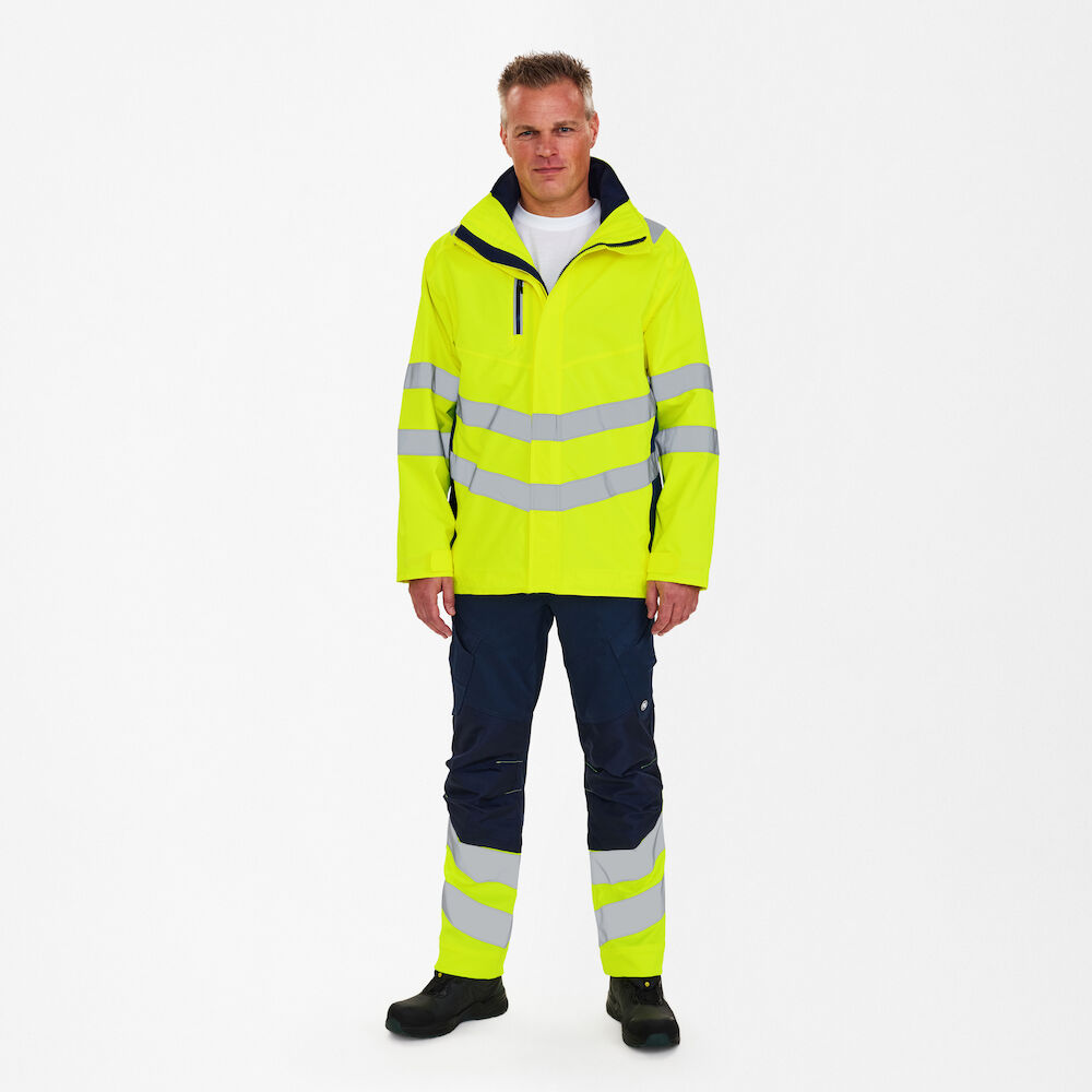 ENGEL Safety 1145-930 Shellparka in Gelb/Blue Ink – Modellansicht