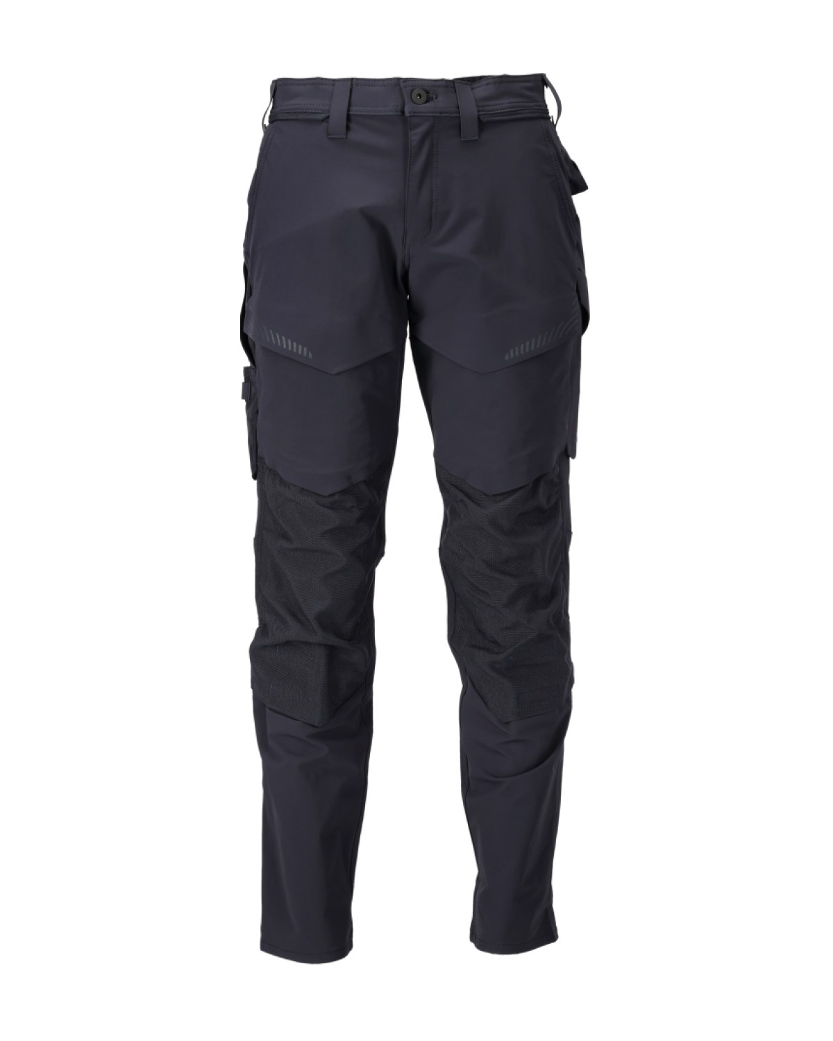 MASCOT Customized Hose mit Knietaschen in Schwarzblau – Vorderansicht