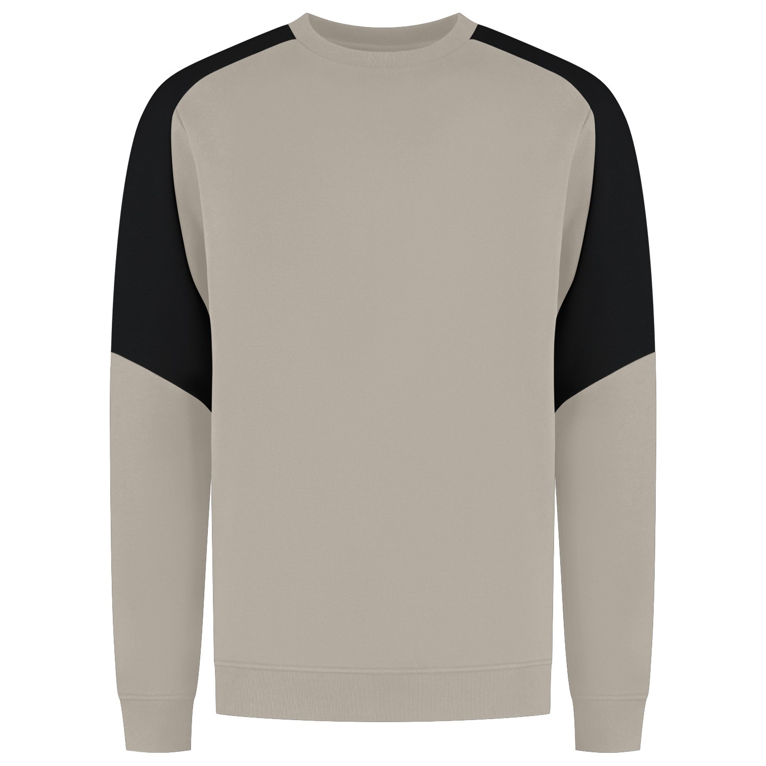 TRICORP Sweatshirt Bicolor Redefined in Sand-Black – Vorderansicht