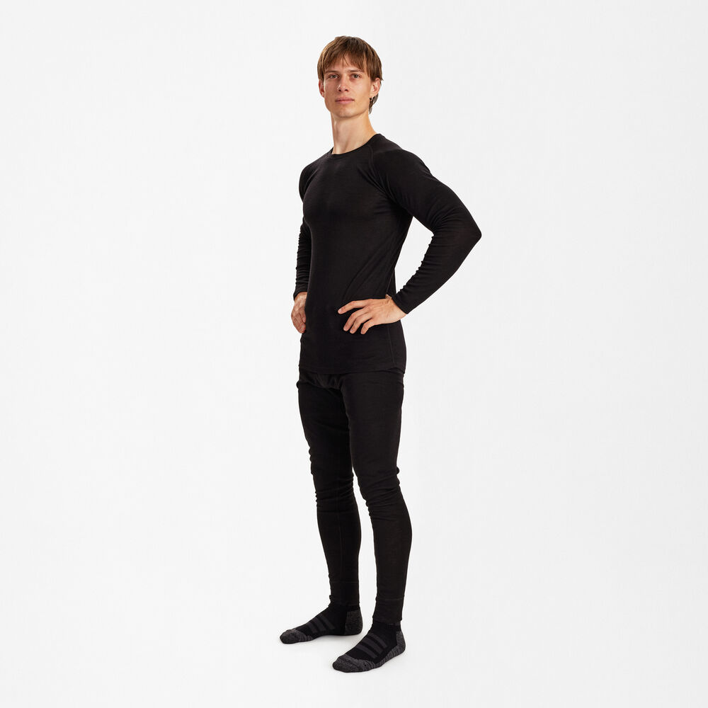 ENGEL Wollunterhose 7265-219 in Schwarz – Modellansicht