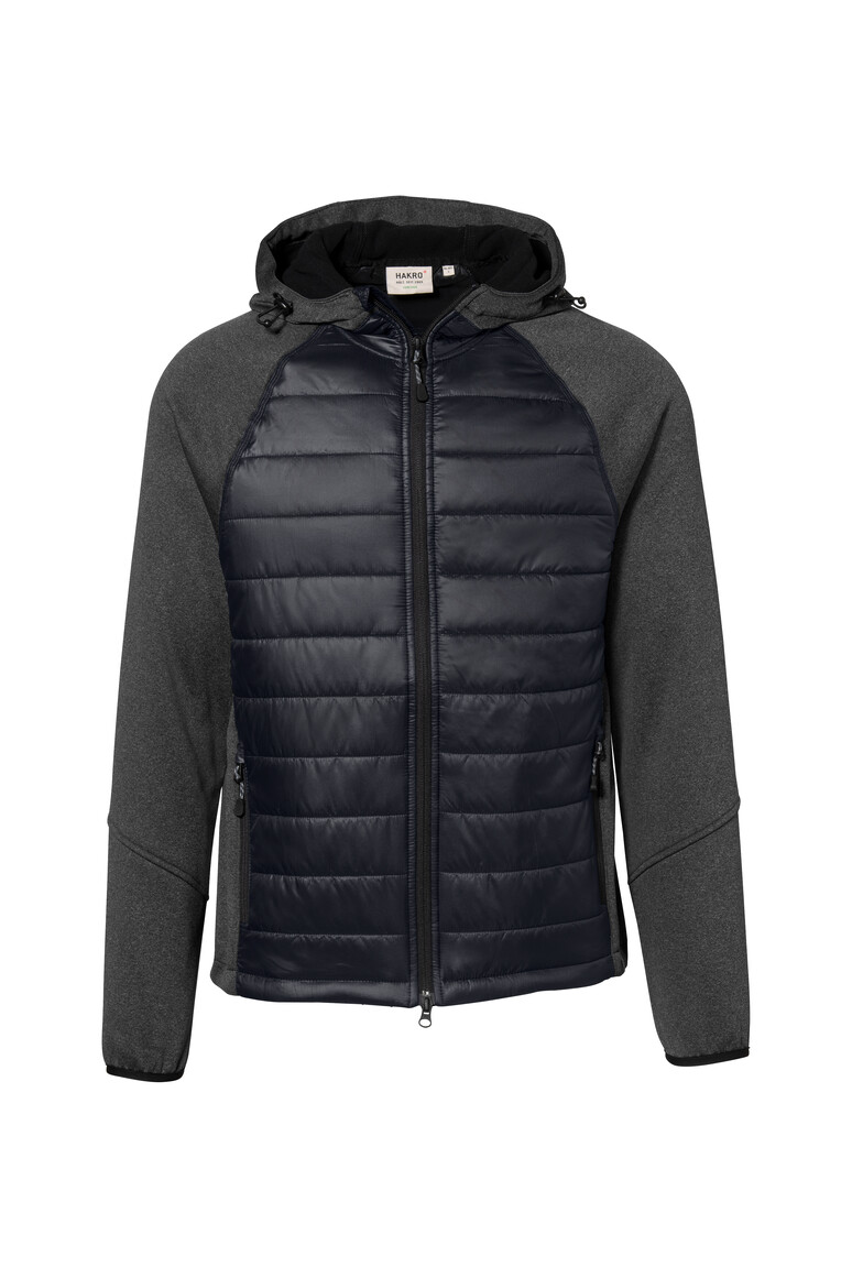 HAKRO 865 Kapuzen-Hybridjacke Contrast