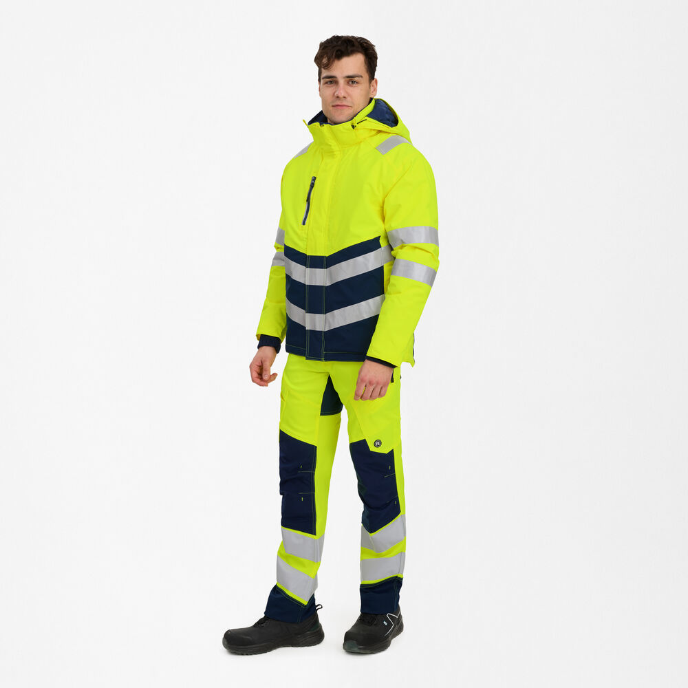 ENGEL Safety 1948-930 Winterjacke in Gelb/Blue Ink – Modellansicht
