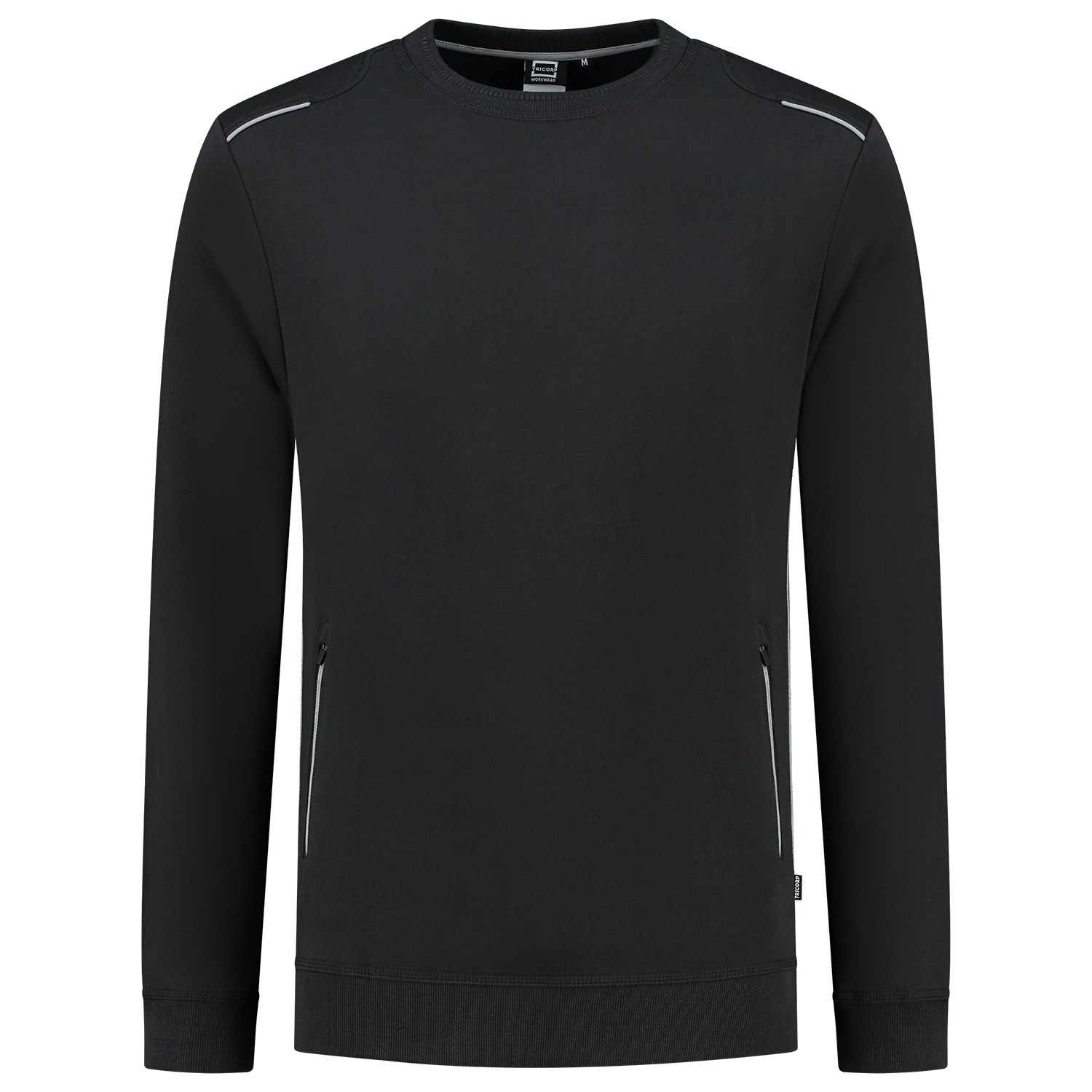 TRICORP Sweatshirt Accent in Black-Grey – Vorderansicht
