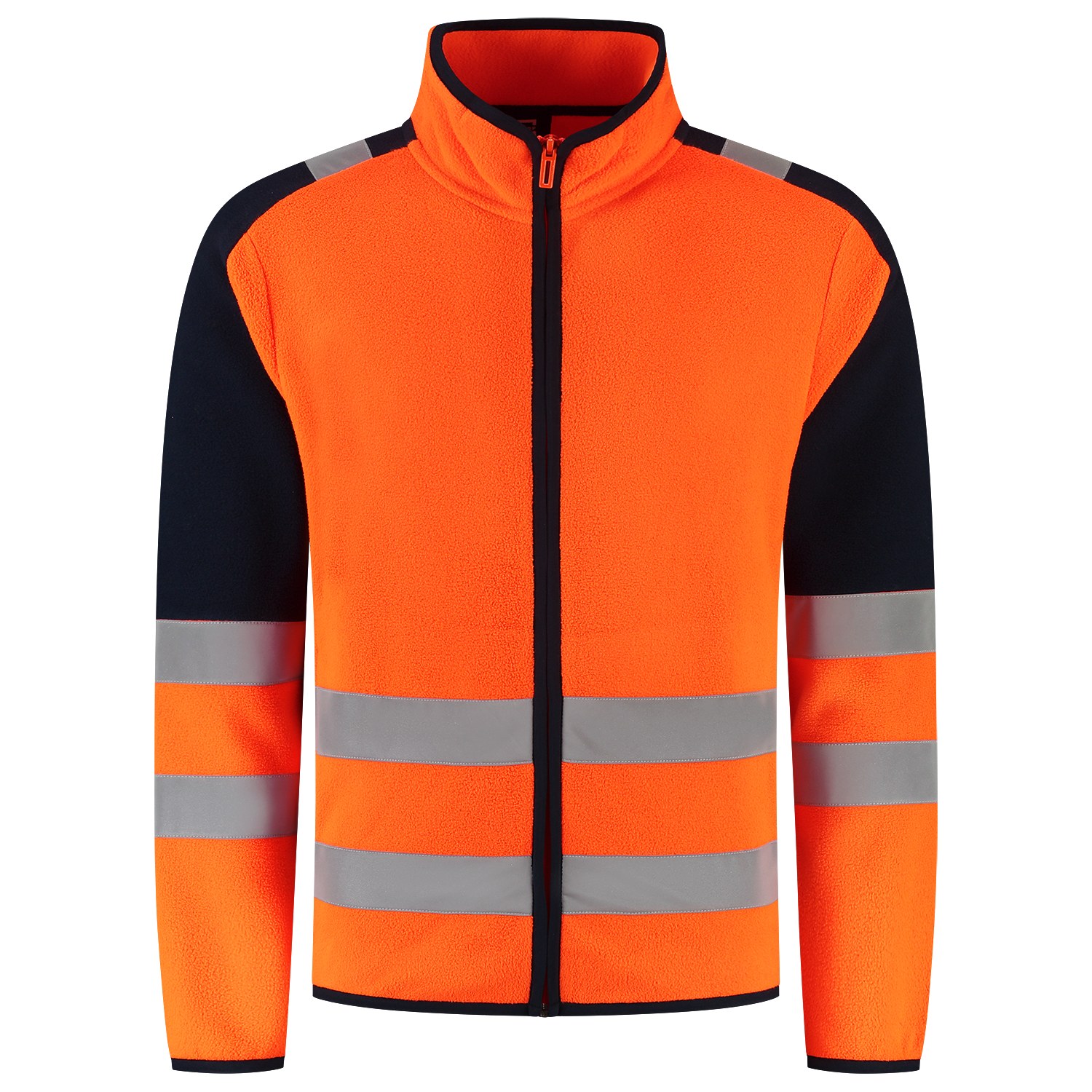 TRICORP Fleecejacke High Vis Redefined in Fluororange-Ink – Vorderansicht