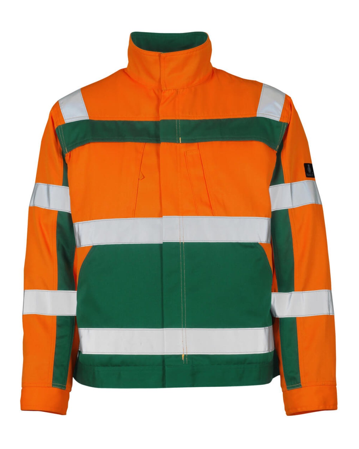 MASCOT Cameta Jacke in Hi-Vis Orange/Grün – Vorderansicht
