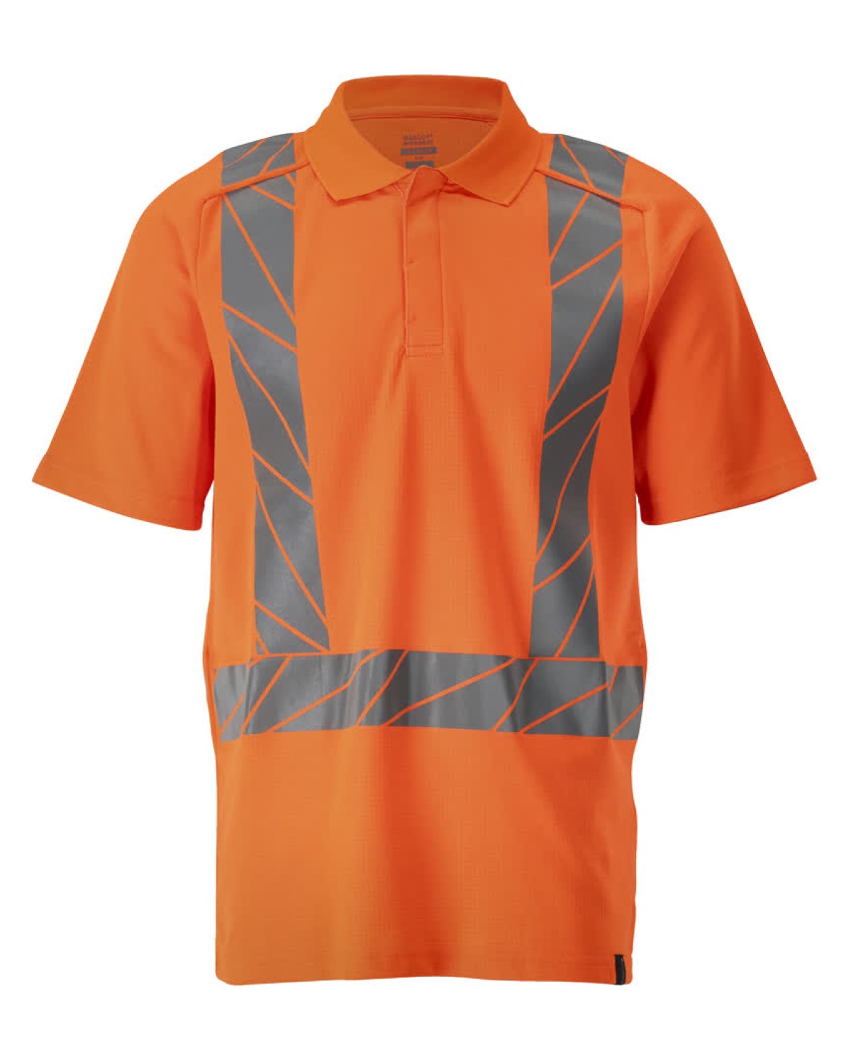 MASCOT Accelerate Safe Polo-Shirt in Hi-Vis Orange – Vorderansicht